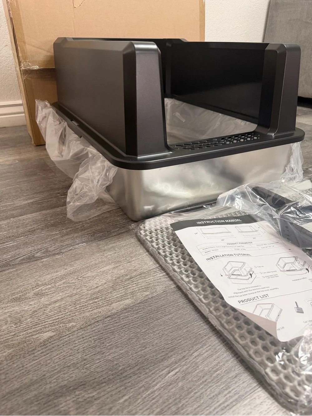 XXXL Stainless steel Cat Litter